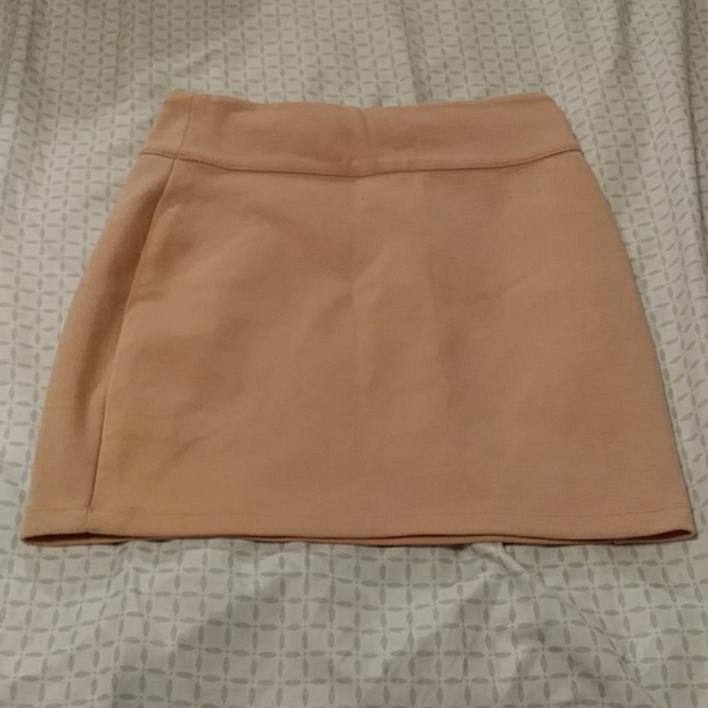 Beige Mini Skirt